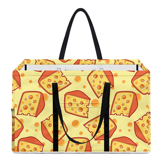 Slice Of Cheese Pattern Print Utility Tote Bag