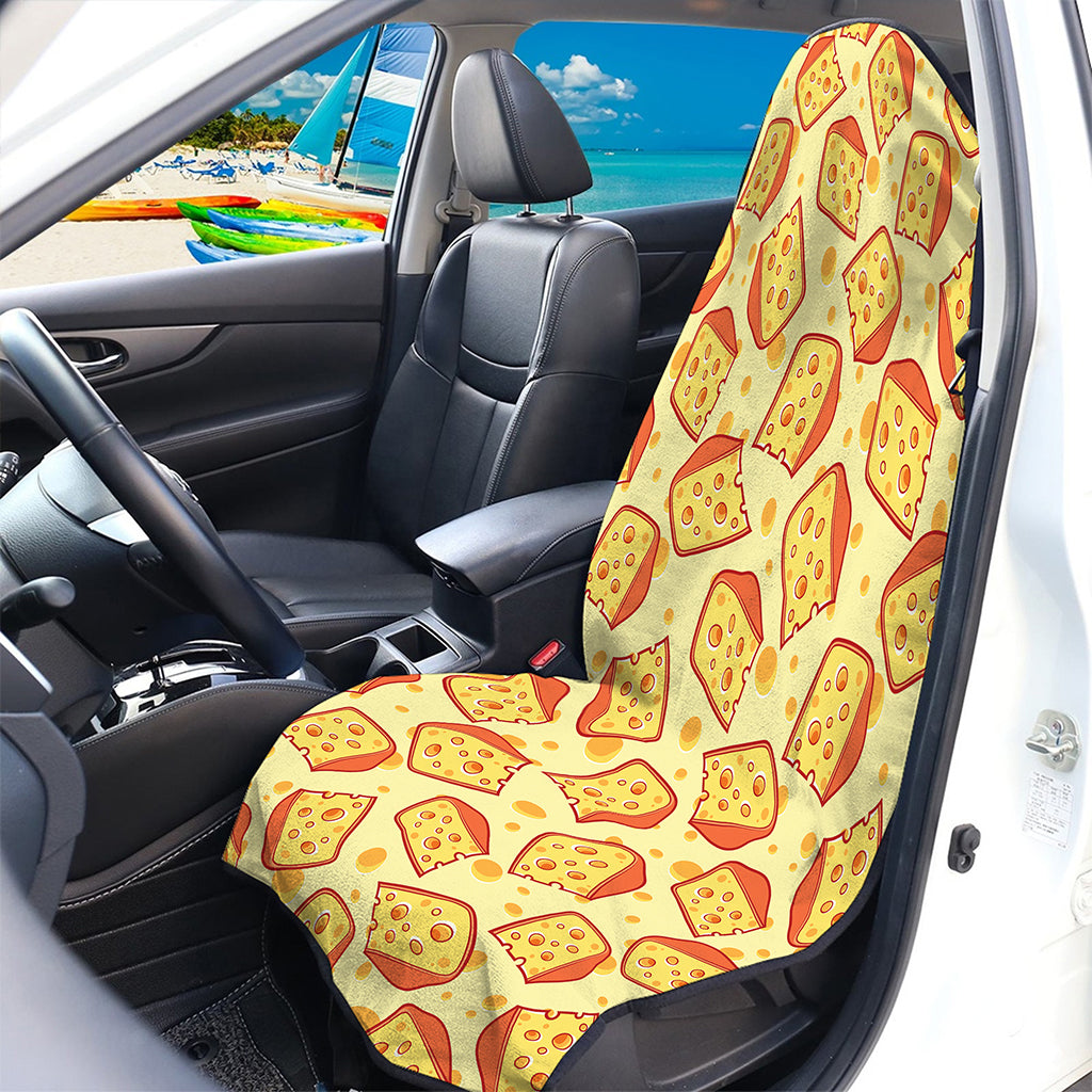 Slice Of Cheese Pattern Print Waterproof Car Seat Cover