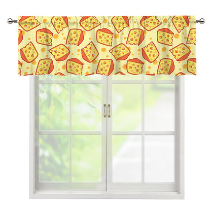 Slice Of Cheese Pattern Print Window Valance