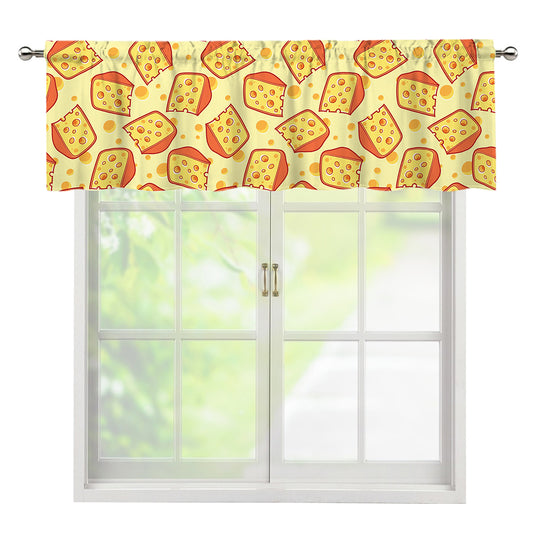 Slice Of Cheese Pattern Print Window Valance
