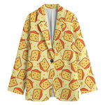 Slice Of Cheese Pattern Print Women's Blazer