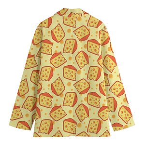 Slice Of Cheese Pattern Print Women's Blazer