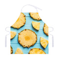 Sliced Pineapple Print Adjustable Apron