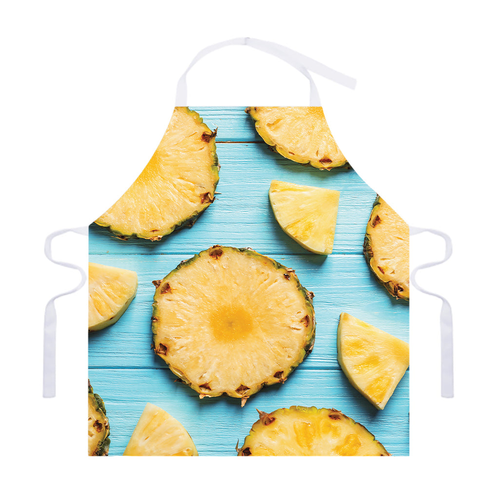 Sliced Pineapple Print Adjustable Apron