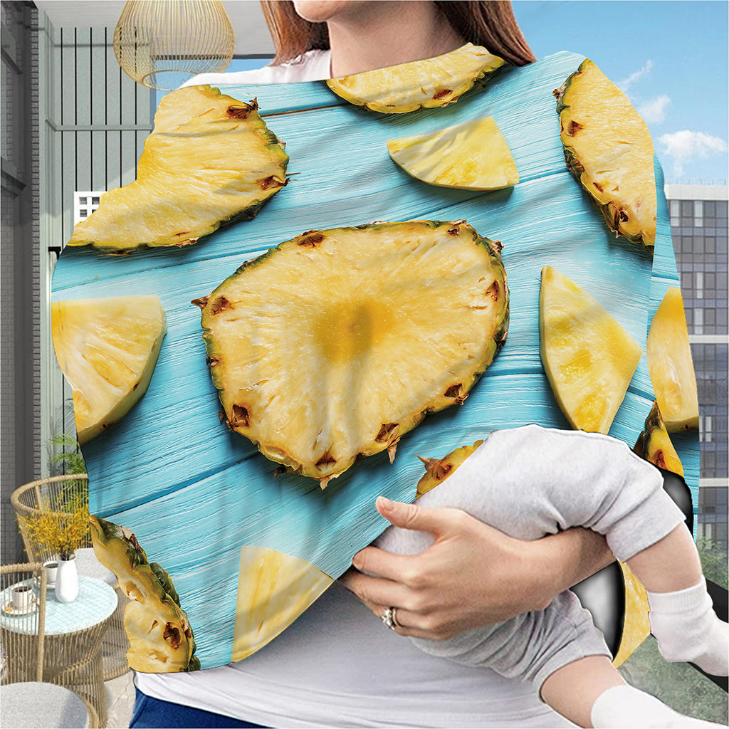 Sliced Pineapple Print Baby Seat Cover