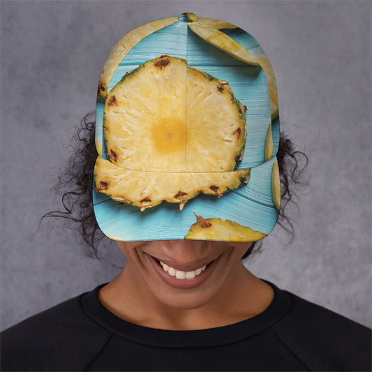 Sliced Pineapple Print Baseball Cap