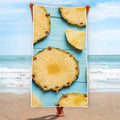 Sliced Pineapple Print Beach Towel