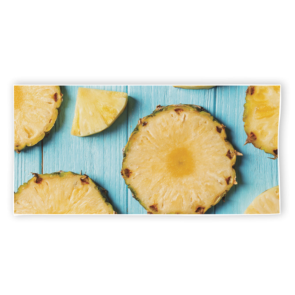 Sliced Pineapple Print Beach Towel