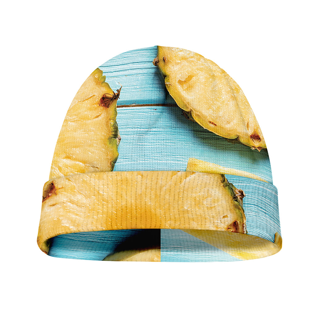 Sliced Pineapple Print Beanie