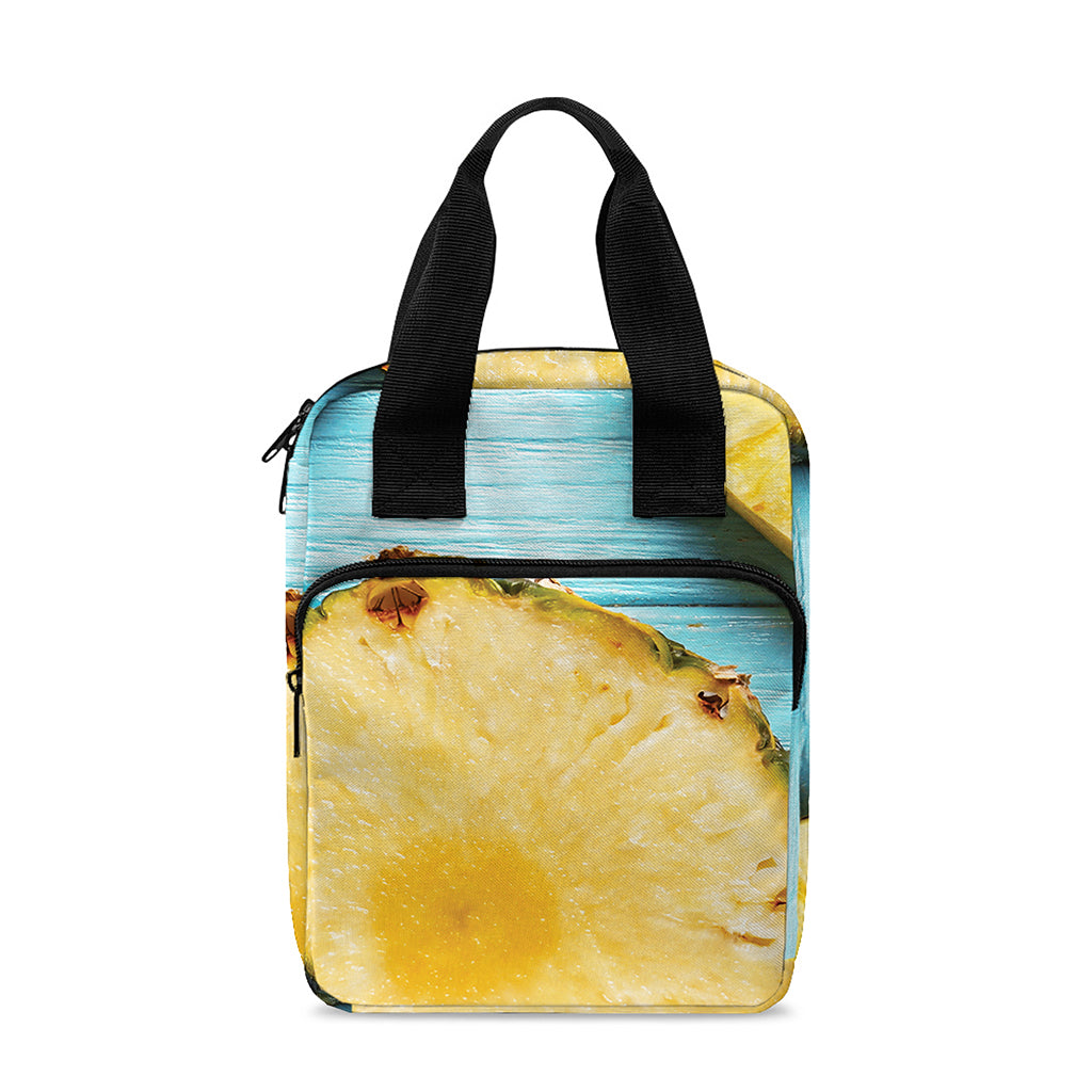 Sliced Pineapple Print Bible Tote Bag