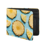 Sliced Pineapple Print Bifold Wallet