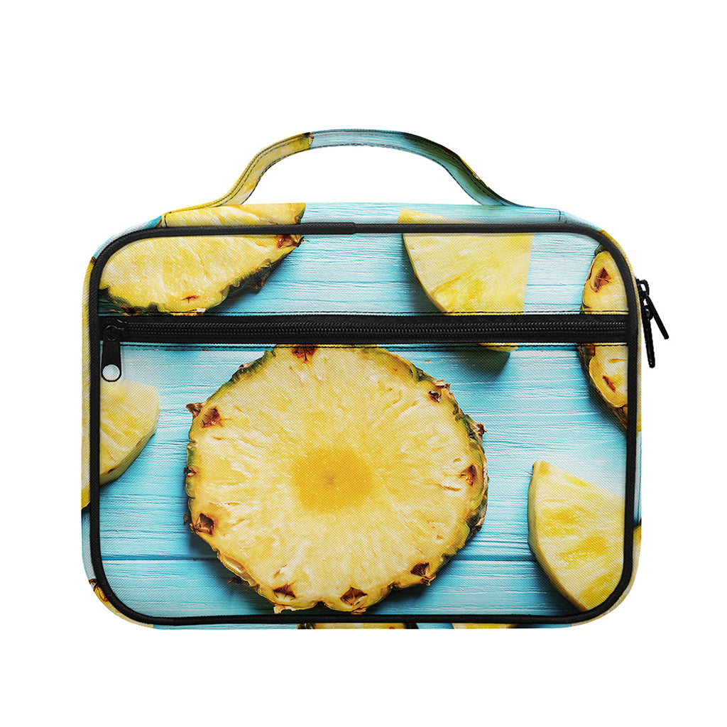 Sliced Pineapple Print Briefcase Bible Bag