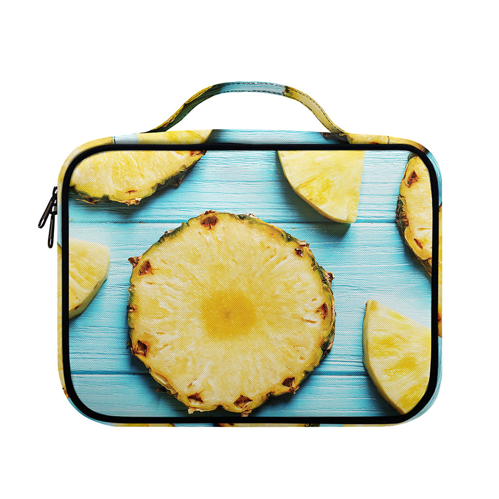 Sliced Pineapple Print Briefcase Bible Bag