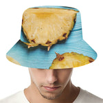 Sliced Pineapple Print Bucket Hat