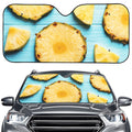 Sliced Pineapple Print Car Windshield Sun Shade