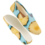 Sliced Pineapple Print Casual Shoes