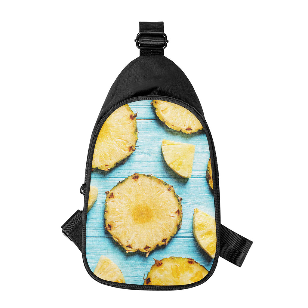 Sliced Pineapple Print Chest Bag