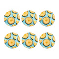 Sliced Pineapple Print Coaster Set