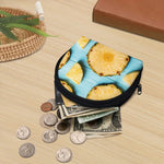 Sliced Pineapple Print Coin Purse