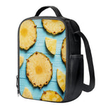 Sliced Pineapple Print Crossbody Lunch Bag