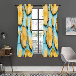 Sliced Pineapple Print Curtain