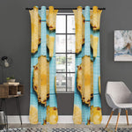 Sliced Pineapple Print Curtain