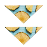Sliced Pineapple Print Dog Bandana