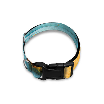 Sliced Pineapple Print Dog Collar