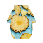 Sliced Pineapple Print Dog Zip Up Hoodie