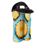 Sliced Pineapple Print Double Neoprene Wine Tote