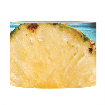 Sliced Pineapple Print Drum Lamp Shade