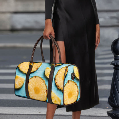 Sliced Pineapple Print Duffle Bag
