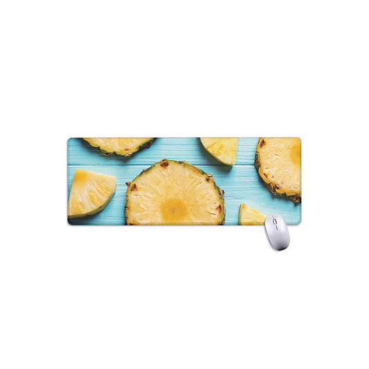 Sliced Pineapple Print Extended Mouse Pad