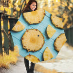 Sliced Pineapple Print Foldable Umbrella