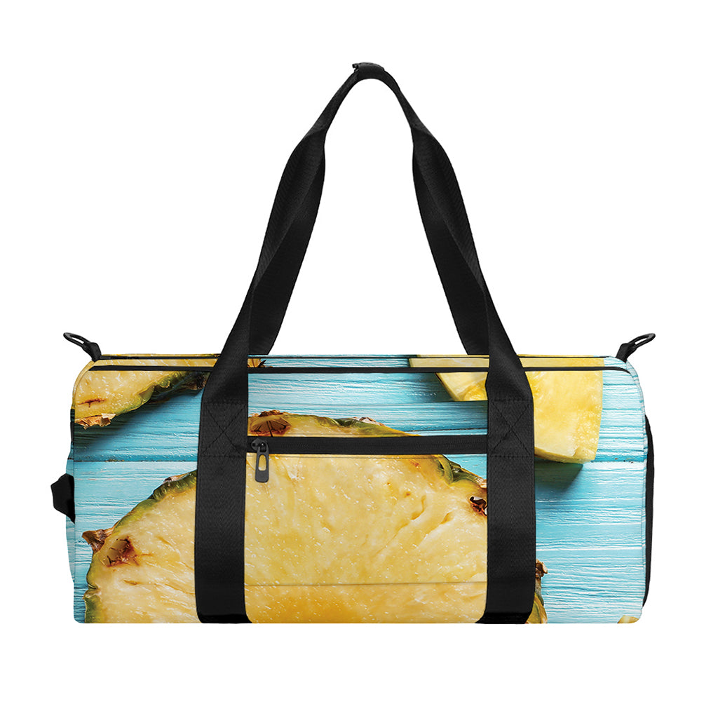 Sliced Pineapple Print Gym Bag