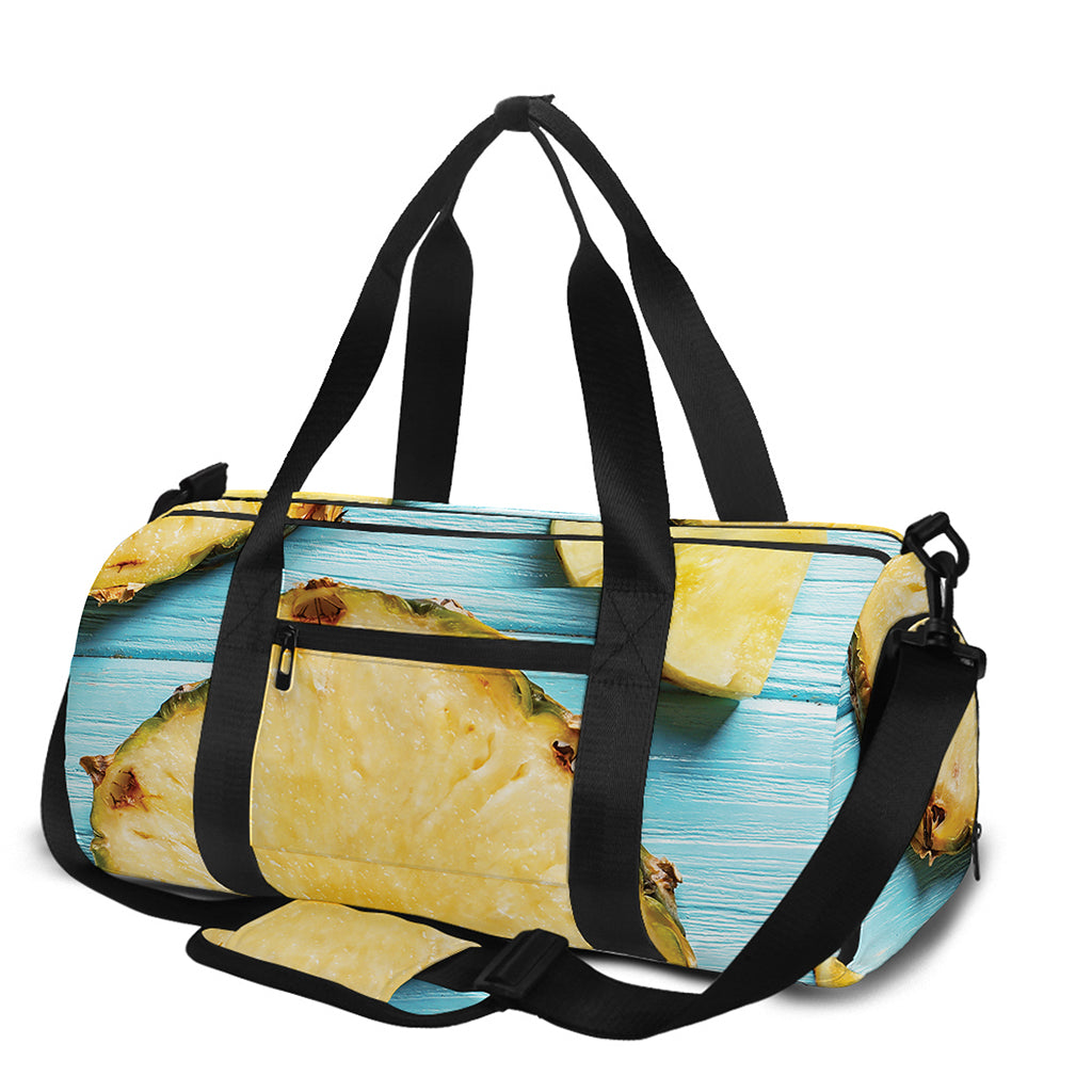 Sliced Pineapple Print Gym Bag