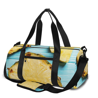 Sliced Pineapple Print Gym Bag