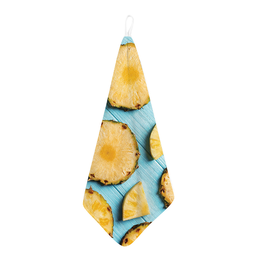 Sliced Pineapple Print Hand Towel