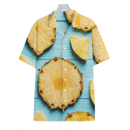 Sliced Pineapple Print Hawaiian Shirt