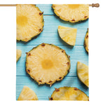 Sliced Pineapple Print House Flag