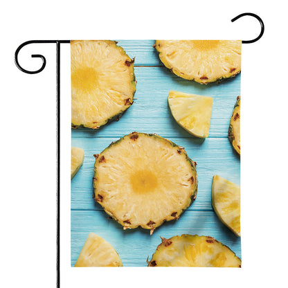 Sliced Pineapple Print House Flag