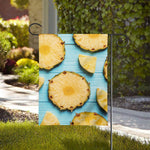 Sliced Pineapple Print House Flag