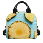 Sliced Pineapple Print Insulated Lunch Bag