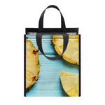 Sliced Pineapple Print Insulated Lunch Tote