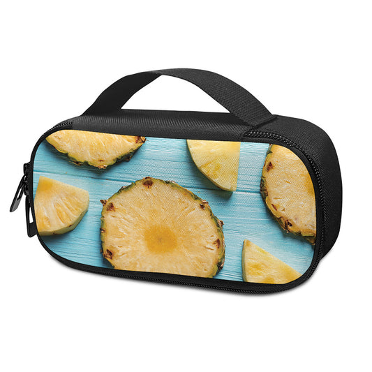 Sliced Pineapple Print Insulin Cooler Travel Case