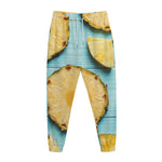 Sliced Pineapple Print Jogger Pants