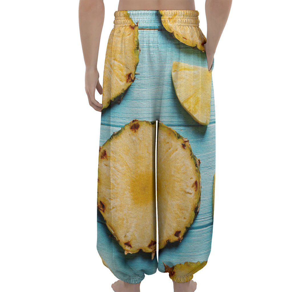 Sliced Pineapple Print Lantern Pants