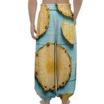 Sliced Pineapple Print Lantern Pants