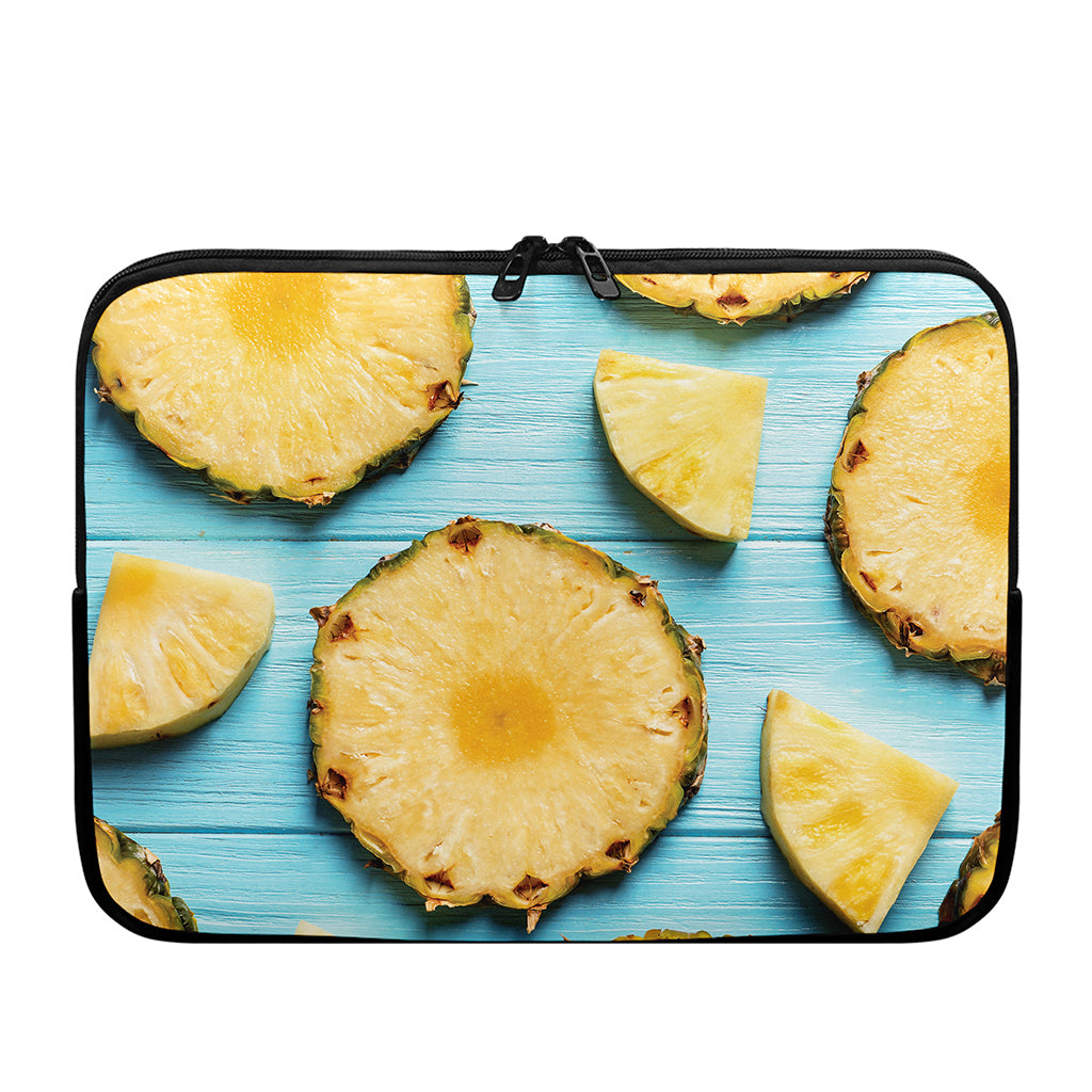 Sliced Pineapple Print Laptop Sleeve