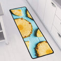 Sliced Pineapple Print Long Kitchen Mat